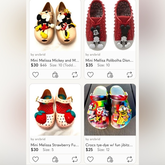 Mini Mellisa Polibolha Disney Mickey Mouse Red Bubbled Sneakers size 10 - Picture 13 of 13